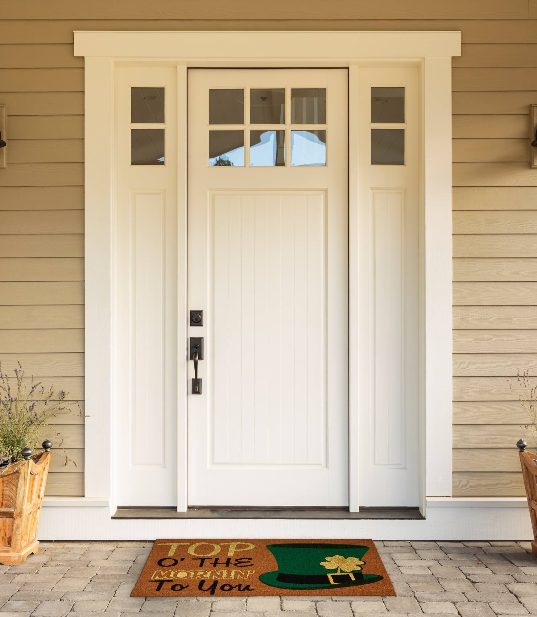 DII® Glitter Top O' The Mornin' To You Doormat